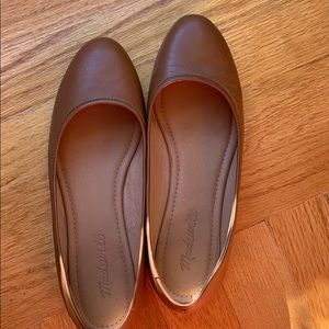 Madewell Alana Ballet Flat, English Saddle, size 7